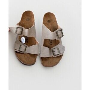 Abbot K. Mens Cape Town Men’s Sandals Size 13 NWT Footbed Gray Brown